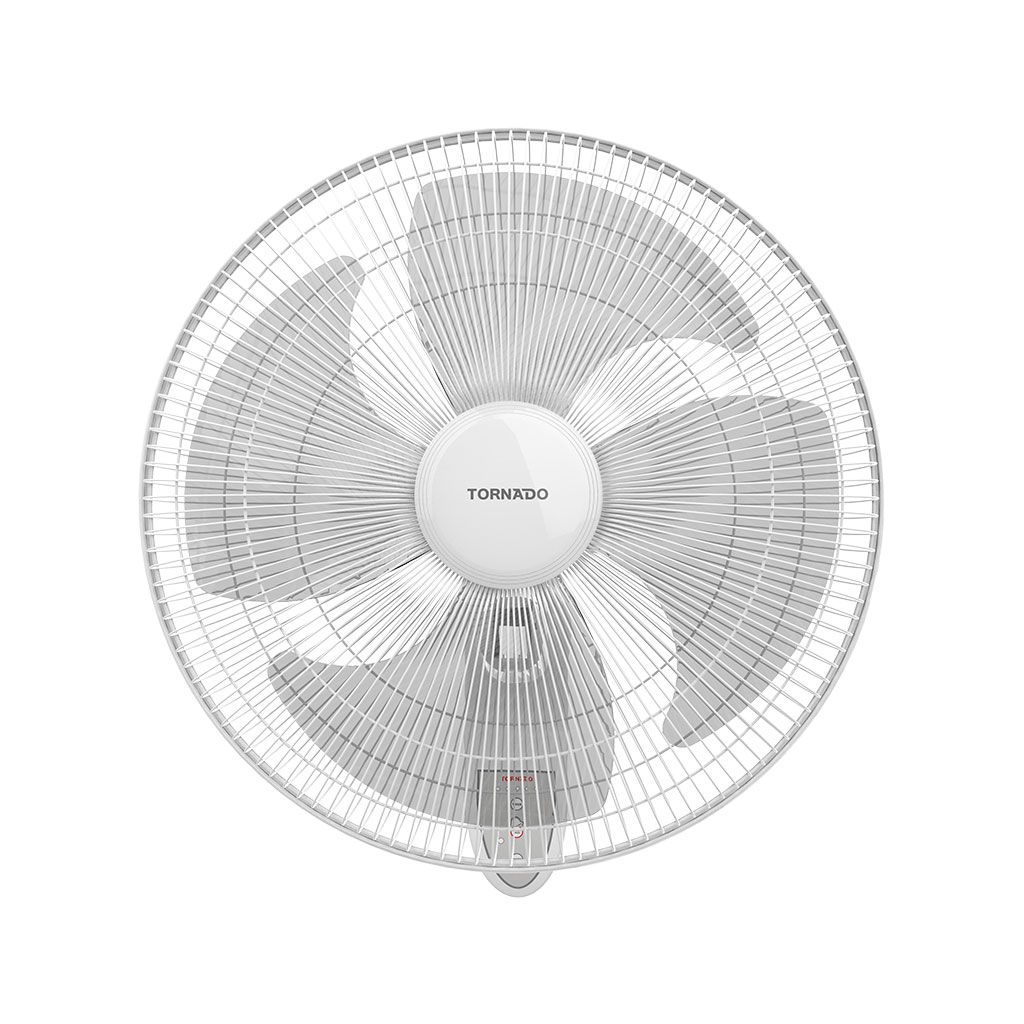 مروحة تورنيدو حائط 18 بوصة بالريموت اللون أبيض  