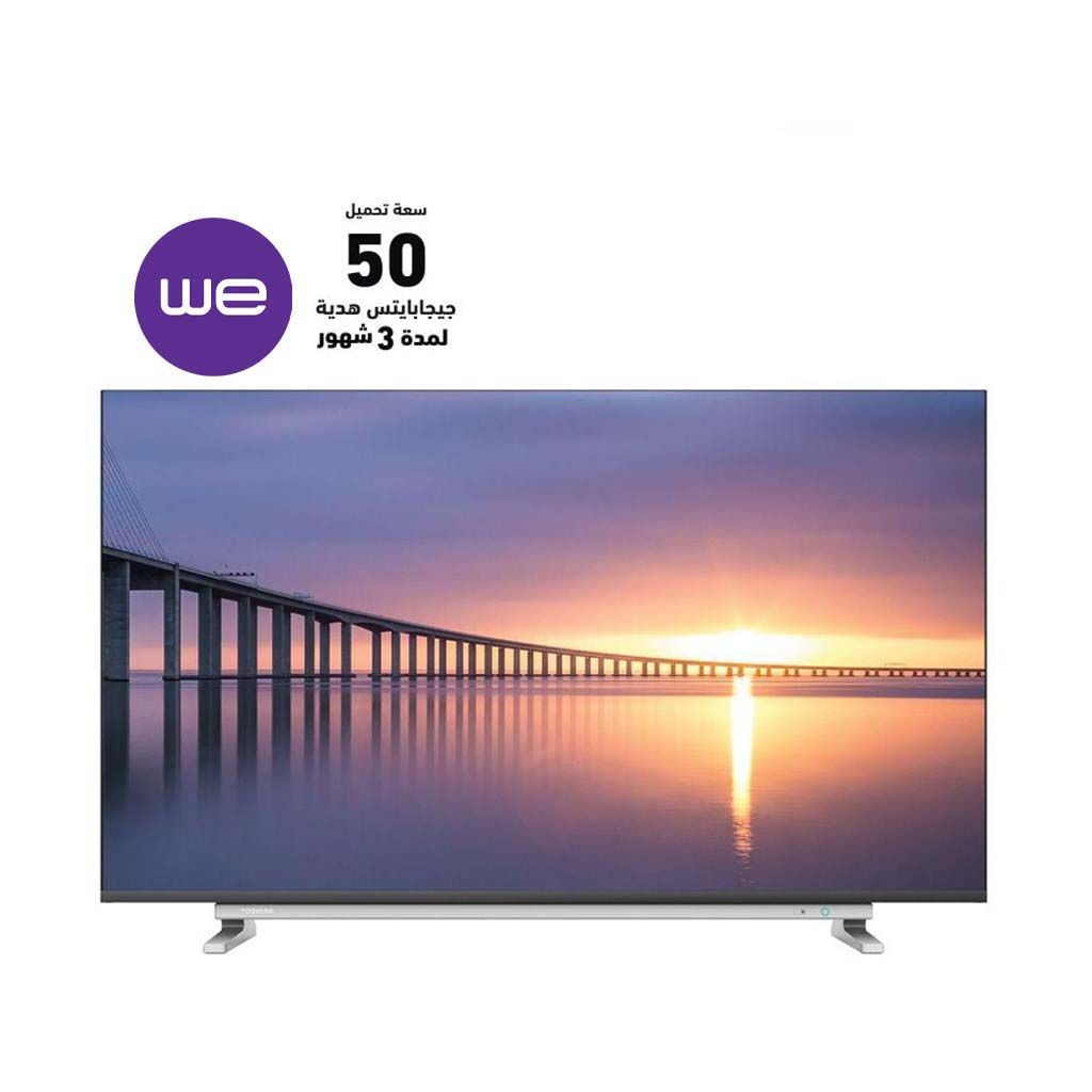 تليفزيون توشيبا 4K سمارت بدون فريم 43 بوصة ، ريسيفر داخلي