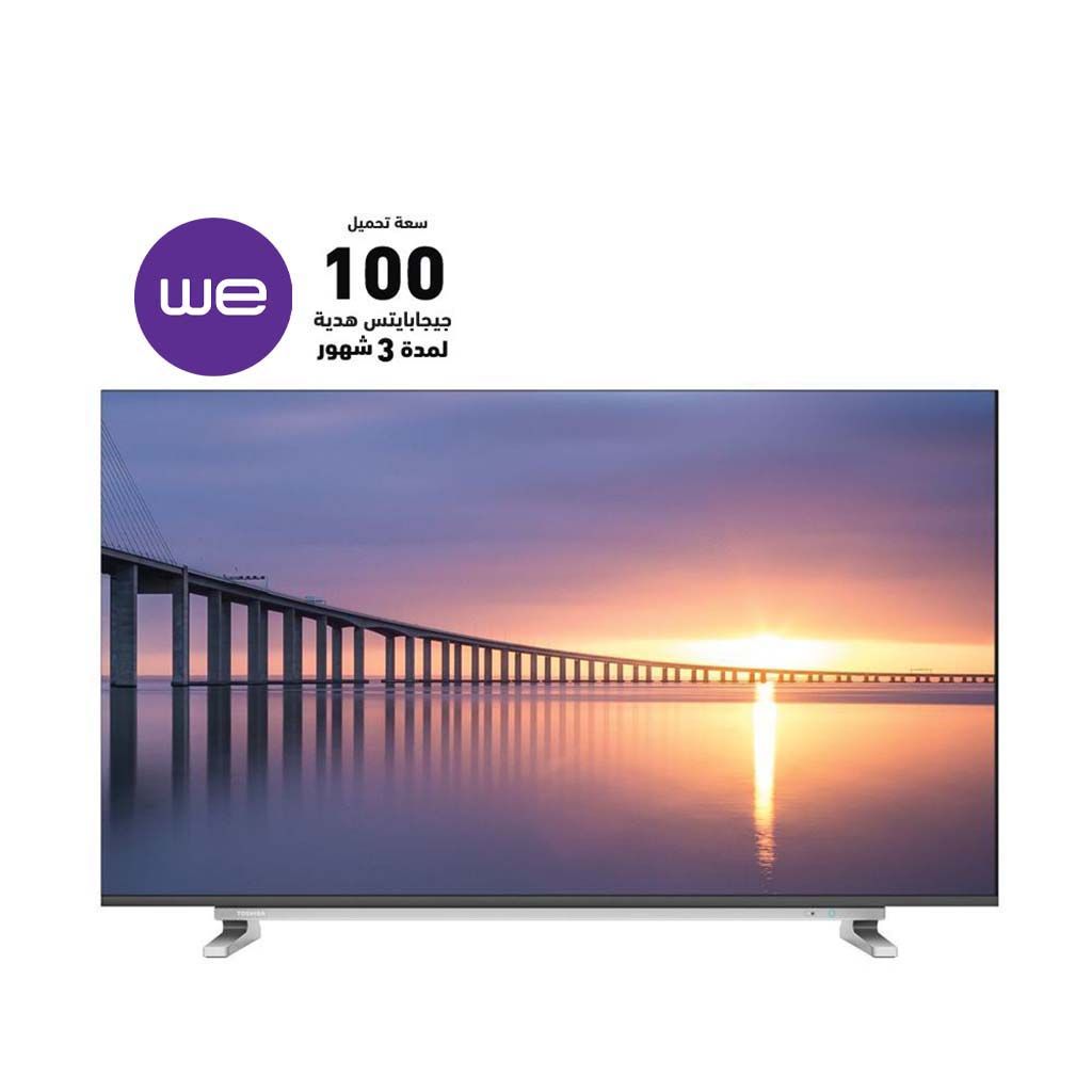  شاشة توشيبا 4K سمارت بدون فريم 55 بوصة ، ريسيفر داخلي