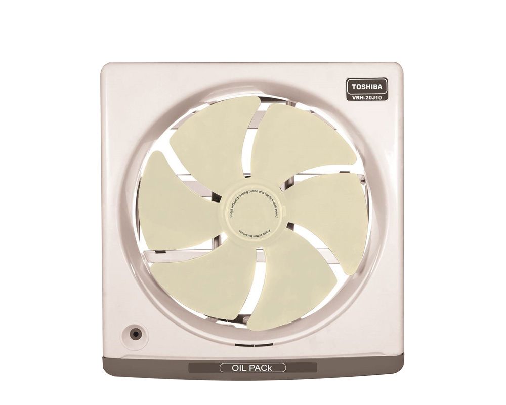 TOSHIBA Kitchen Ventilating Fan 25 cm, Oil Drawer, Blue Or Creamy